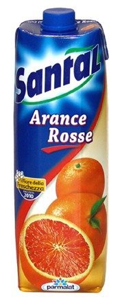 Santal Aranciata Rossa (Blood Orange) Juice - Pack of 6 (1 Liter each)