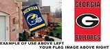 Georgia Bulldogs Applique House Banner Flag