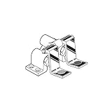 American Standard 7680.210.002 Polished Chrome Heritage Floor-Mounted Double Pedal Valve 7680.210