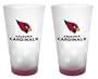 Arizona Cardinals Frosted Pint Glass (16-Ounce, Set of 2)