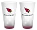 Arizona Cardinals Frosted Pint Glass (16-Ounce, Set of 2)