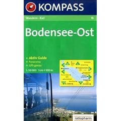 Bodensee Ost: Wander- und Radkarte. Mit Panorama. GPS-genau. 1:50.000