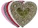DOILIES 6 WHITE HEARTS 100/PK