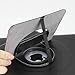 Hi-mobiler Portable Rotating Stand Pu Black Leather Cover Case with Genuine Leather Hand Strap for Ipad 2 Ipad 3(the New Ipad) Ipad 4(ipad with Retina Display) and Free Hi-mobiler Cord Tie