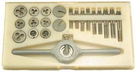 30 Pc. Mini Metric Tap and Die Set