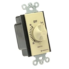 Intermatic FD30MC 30-Minute Spring Loaded Wall Timer, Ivory