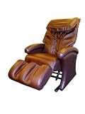 Body Relaxer HX-5000 Luxury Shiatsu Massage Lounger, Brown Leather