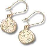 LogoArt Florida State Seminoles Sterling Silver Team Logo 3/8 Dangle Earrings
