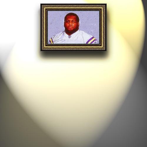 Completely Handpainted American Football Sport Painting, Custom Order FL6757, Oil on Canvas, with Option to Paint Jerry, Brett & Co. from Any Other Favorite Photograph or Picture, Unframed, Size 24'' x 38
