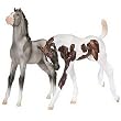 Fun Foals Gift Set Grullo & Liver Chestnut Tobiano&nbsp;