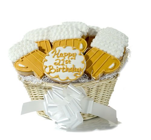 Basket of Beers Cookie Gift Basket by Corso