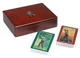 Golf Gifts & Gallery Golf Playing Cards in Wood Case