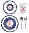 Boston Red Sox 5 Piece Children's Dinner Set - Baseball Sports Merchandise