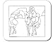 Decorated Mouse Pad with the image of: man, animals, view, aspect, 