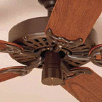 52 INCH CLASSIC FAN. CHESTNUT FINISH. WALNUT OAK BLADES