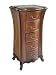 36.5" ht Wood Tall Storage Table Drawers Dresser Chest Accent