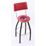 Iowa State Cyclones 25 Single-ring Swivel Bar Stool with seat back
