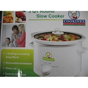 Cookinex 3 Qt Round Slow Cooker by 