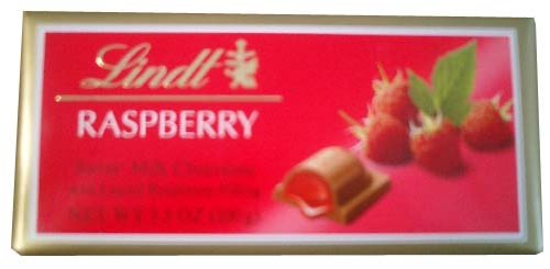 Lindt Raspberry Filled Chocolate, 3.5oz (100g) by Raspberry Candy