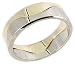 14K Two-Tone Gold Unique Design Comfort Fit Wedding Band Ring