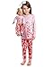 Girls Matching Doll&toddler Giraffe 4 Piece long cotton Christmas Pajamas sleepwear