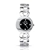 Seksy Twilight - Femme Montre - Noir Cadran - Cristal Swarovski - Bracelet en Acier Inoxydable - 4800