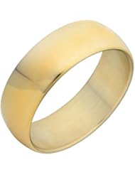 14 Karat Yellow Gold Bold Polished Wide Round Bangle (24.5mm, size 7.5)