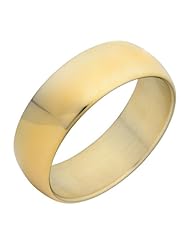 14 Karat Yellow Gold Bold Polished Wide Round Bangle (24.5mm, size 8.25)
