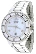 Oniss #ON8015-MDD7 Men's Silver Trim White Ceramic Watch