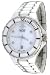 Oniss #ON8015-MDD7 Men's Silver Trim White Ceramic Watch