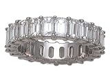 7.00 cts Emerald Cut Diamonds Eternity Band - Platinum FREE GIFT BAG!