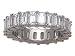 7.00 cts Emerald Cut Diamonds Eternity Band Size 5 FREE GIFT BAG!