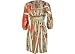 Misses Oneworld 3/4 Sleeve Paisley Sublimation Dress