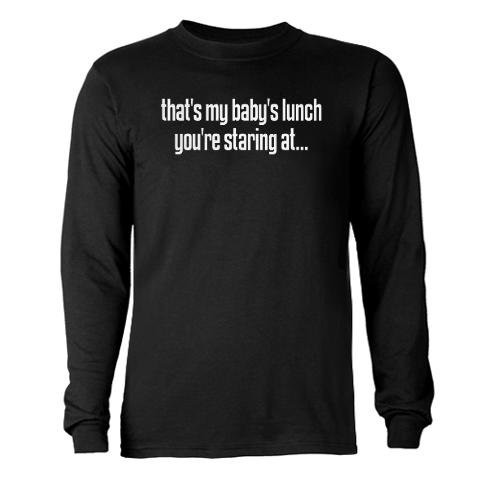 Breastfeeding Clothes with At Long Sleeve Dark T-S Funny Long Sleeve Dark T-Shirt by CafePress