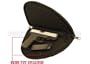 Pistol soft gun case with lockable zipper 11 x 6 inc