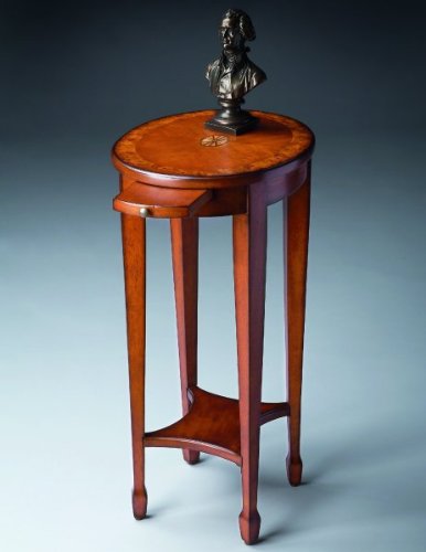 Olive Ash Burl Pull Accent Table