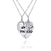 Nickel Free Silver Necklaces Broken Best Friend Heart Necklace