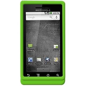 Amzer Polished Snap On Crystal Hard Casefor Motorola Droid A855 (Green)
