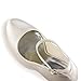 ElegantPark EP11049-IP Women's Pumps Ankle Strap Closed Toe High Heel Platform Satin Wedding Bridal Dress Shoes