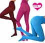 Soft and Opaque Microfiber Tights - Neon Yellow - S/M