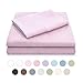 MALOUF Double Brushed Microfiber Super Soft Luxury Bed Sheet Set - Wrinkle Resistant - Twin Size - Blush