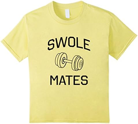 Kids Swole Mates Gym Shirt 8 Lemon