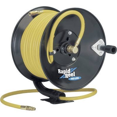 Rapid Reel Air Hose Reel - Holds 3/8in. x 100ft. Hose, Max. 300 PSI