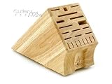 Swivel Base Wood Knife Block, 22 Slot (MEDKB-22N) Category: Profession Cutlery Accessories