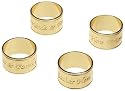 Lenox Sentiments Napkin Rings, Set of 4, Gold