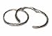 SOLID .925 STERLING SILVER HINGED HOOP EARRINGS 12mm TWIST, LEAD & NICKEL FREE!