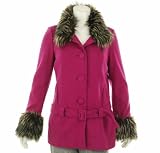 INC International Concepts Fur Trim Coat