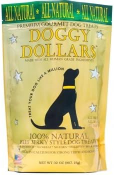 Doggy Dollars All Natural Premium Beef Dog Treats Two 32 oz Bags