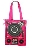 Loop NYC Audio Couture Turn Table Shoulder Bag -- Hot Pink