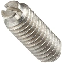 Stainless Steel 303 Set Screw with Spring Ball, Slotted Drive